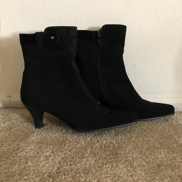 Stuart Weitzman Black Ankle Boots - Picture 2 of 10